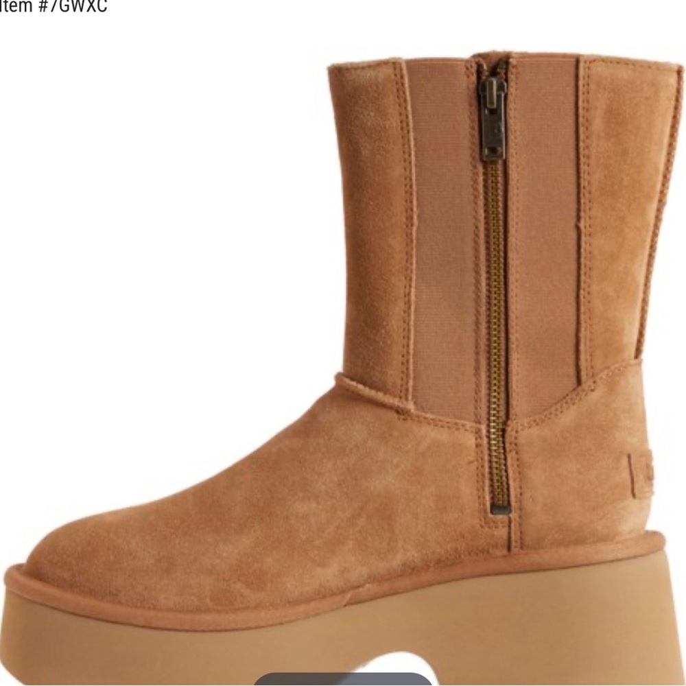 Ugg Twin Seams New Heights Suede Boots BNEW - Picture 8 of 9
